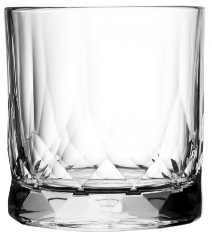 Set of 6 Ocean - Connexion DOF glasses, featuring a crystal-like cut and durable design for cocktails and whisky.