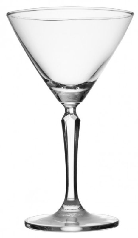 Set of 6 elegant 215ml Connexion Cocktail Glasses with vintage design and crystal-like cut, perfect for cocktails.