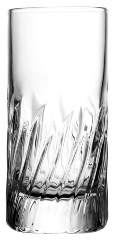 Set of 6 Luigi Bormioli Mixology Shot glasses in lead-free crystal with embossed base and laser-cut rims for elegant sipping.