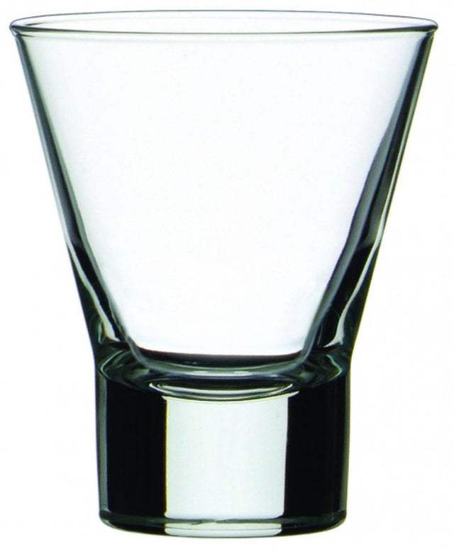 Set of 6 elegant 335ml D.O.F glasses by Bormioli Rocco, perfect for serving cocktails and spirits, made in Italy.