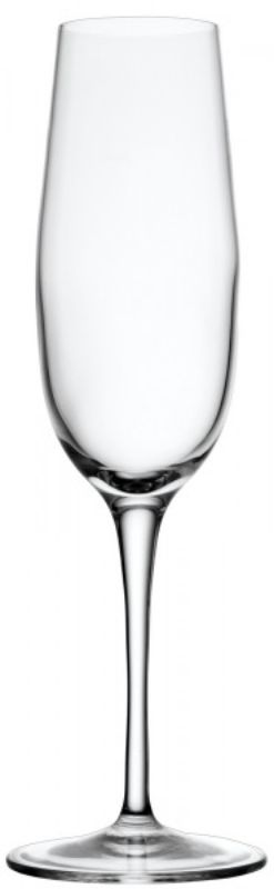 Elegant Luigi Bormioli Palace Flute set, 235ml, crafted from lead-free crystal, ideal for luxury champagne serving.