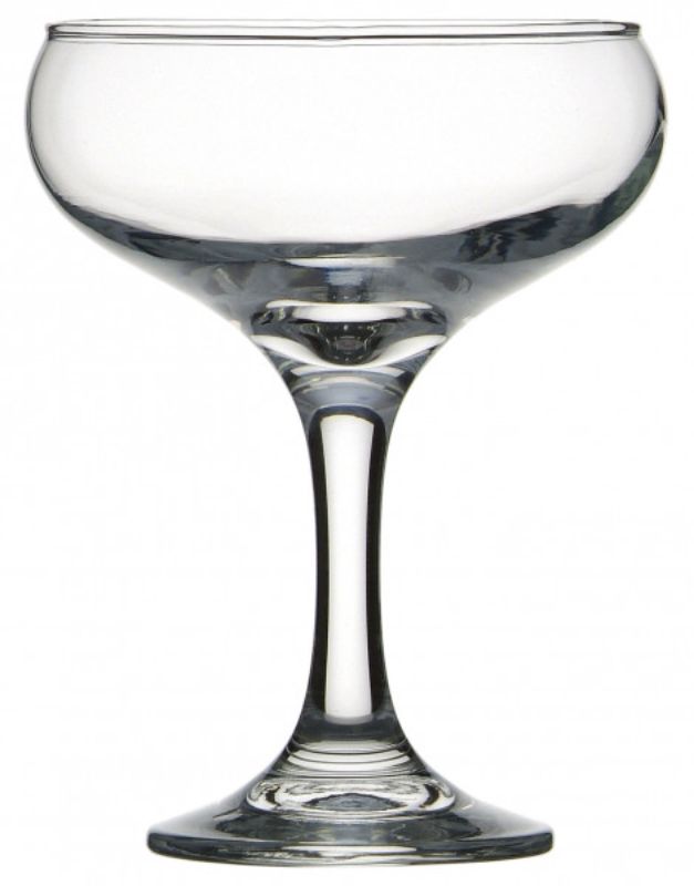 Set of 12 Pasabahce Bistro Cocktail Coupes, 270ml, showcasing elegant design for stylish drink presentations.