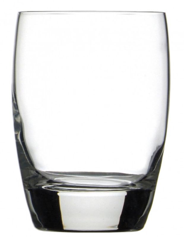 Elegant set of four 345ml Michelangelo tumblers made from SON.hyx lead-free crystal, perfect for cocktails and whiskey.