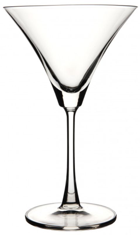 Set of 6 elegant Madison Martini glasses, crafted from premium glass with fine rims, perfect for cocktails and durable for any occasion.