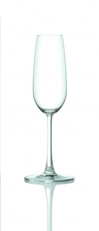 Elegant set of 6 Ocean Madison flutes, perfect for enhancing sparkling wine aromas and elevating any celebration.