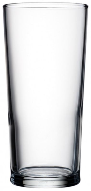 Set of 12 Pasabahce Senator beer glasses, 360ml each, toughened glass for durability; ideal for home or commercial use.