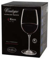 Set of 6 Luigi Bormioli Vinoteque Shiraz glasses, 590ml, designed for savoring full-bodied red wines with elegance.