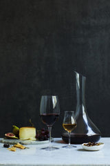 Set of 6 Luigi Bormioli Vinoteque Shiraz glasses, perfect for enhancing full-bodied red wine flavors and aromas.