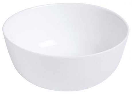 Set of 12 elegant 19cm tempered glass salad bowls, perfect for salads, appetizers, and cold entrees, made in Italy.