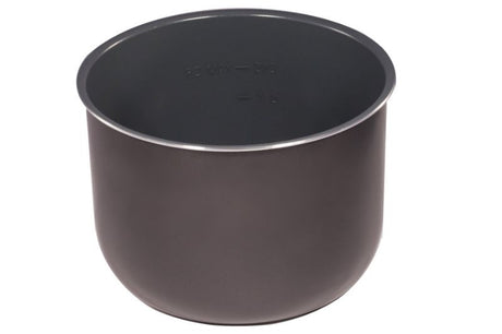 Ceramic-coated non-stick inner pot for 3L Instant Pot, Teflon-free, dishwasher safe, and oven-safe up to 360°C.