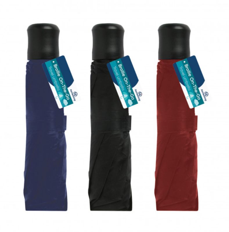 Compact umbrella set of 4 in stylish colors, perfect for everyday use and easy to carry in your bag.