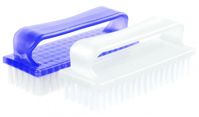 Homeliving Nailbrush Pack of 4, durable brushes for cleaning nails and surfaces, featuring firm bristles for effective scrubbing.