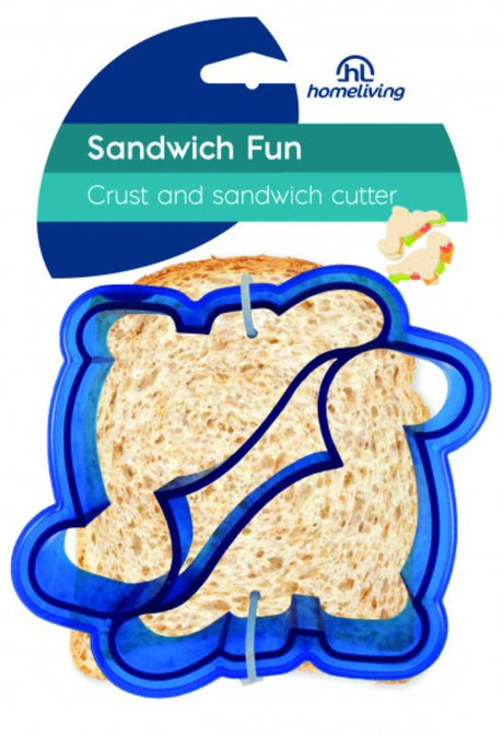 Set of 4 Homeliving sandwich cutters for fun shapes in meals; ideal for sandwiches, cookies, and more.