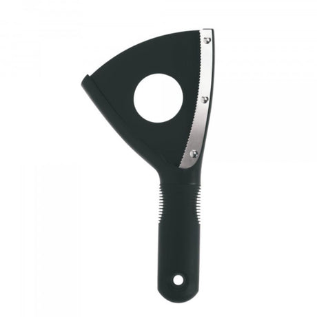 Easy-to-use jar opener with stainless steel teeth and a non-slip handle for comfortable grip and effortless lid removal.