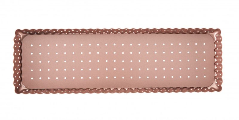 Wiltshire - Rose Gold Perforated Rectangle Tart Pan