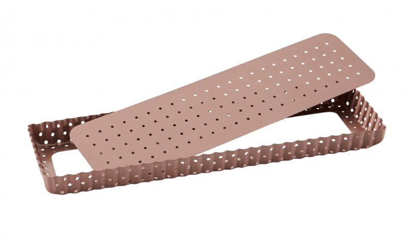Wiltshire - Rose Gold Perforated Rectangle Tart Pan