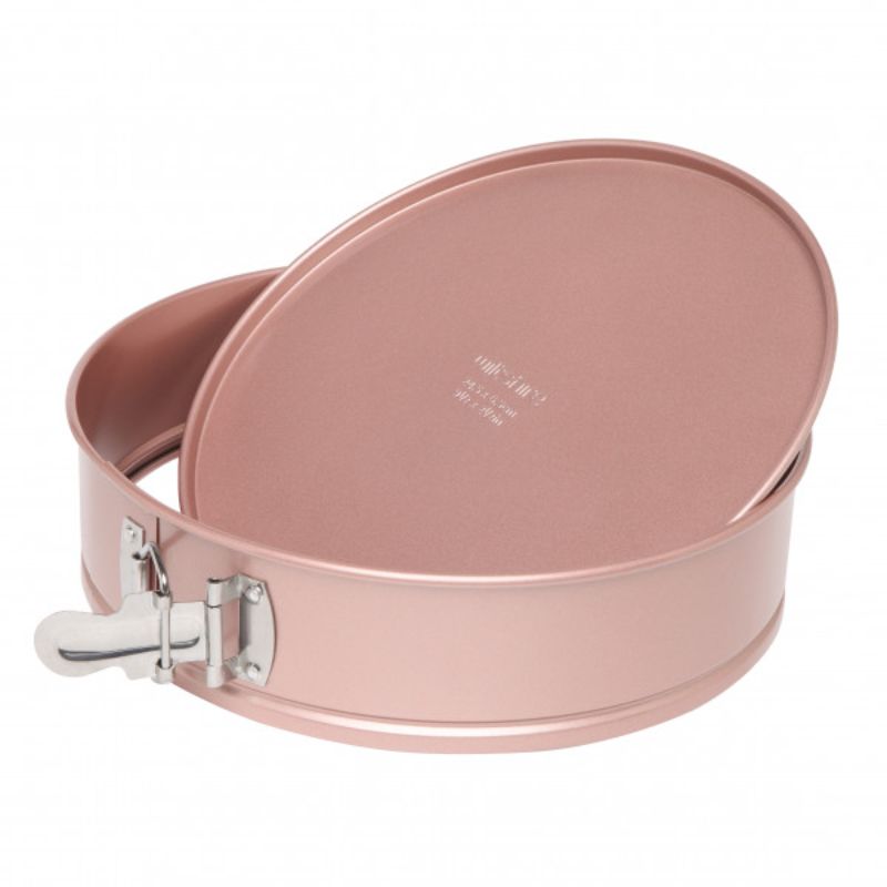 Wiltshire Rose Gold Springform Pan 24.5cm, non-stick, removable base, ideal for cheesecakes and elegant desserts.