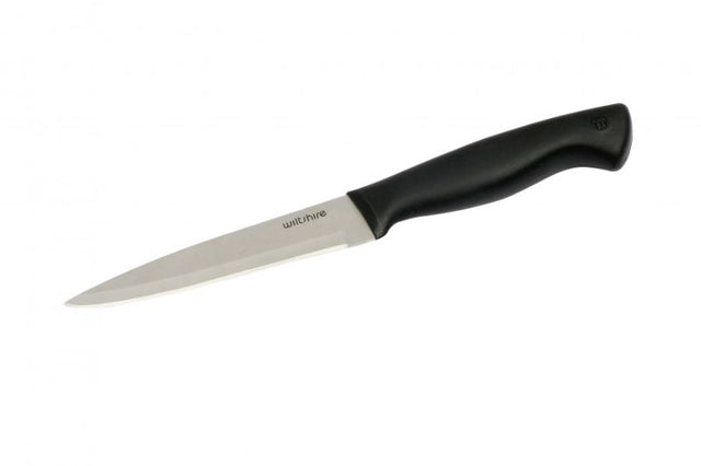 Wiltshire Soft Touch 13cm utility knife with anti-bacterial handle, ideal for precision cutting and comfortable grip.