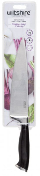 20cm Wiltshire Reflections Cook Knife, stainless steel blade, ergonomic handle, perfect for chopping, dicing, and mincing.