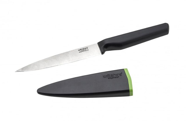 Wiltshire Staysharp Utility 13cm knife with ergonomic handle and self-sharpening blade for effortless food preparation.