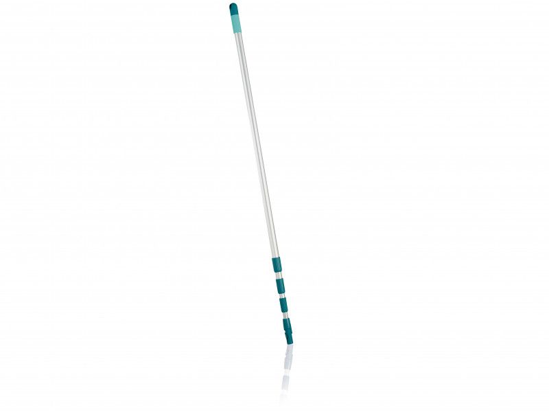 Leifheit Click System Telescopic Handle, extendable from 145cm to 400cm, designed for high-reach cleaning with compatibility.