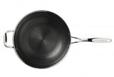 32cm Stanley Rogers Matrix Stainless Steel Wok Pan with triple-ply construction, non-stick coating, and cool-touch handle.