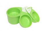 Set of 4 durable plastic measuring cups designed for precise cooking measurements, featuring 1 cup, 1/2 cup, 1/3 cup, and 1/4 cup.