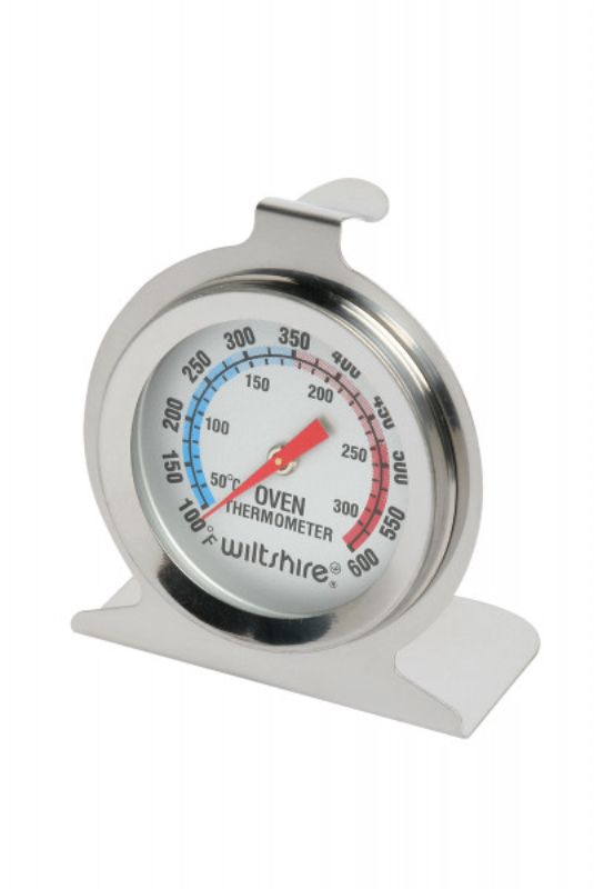 High-quality Wiltshire oven thermometer with large dial for accurate temperature monitoring in Celsius and Fahrenheit.