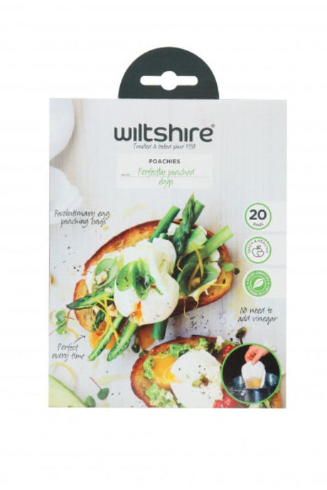 Eco-friendly poaching bags for perfect, hassle-free poached eggs in just 4-6 minutes—ideal for any meal.