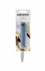 Eco-friendly peeler with bio-based handle and stainless steel blade, ideal for sustainable kitchen prep.