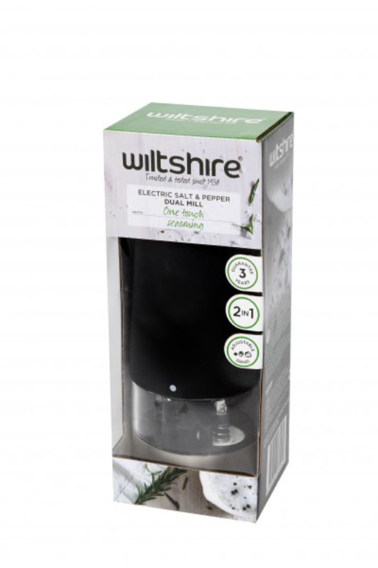 Wiltshire - Electric Dual Mill Black 17cm