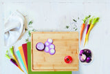 Wiltshire Eco Bamboo Multi Board with color-coded mats for safe, eco-friendly food prep and space-saving design.