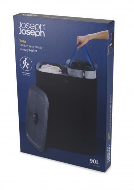Joseph Joseph - Tota 90-litre Laundry Separation Basket - Carbon Black