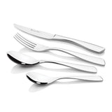 Stylish 24-piece cutlery set featuring ergonomic, high-gloss stainless steel utensils for elegant dining experiences.