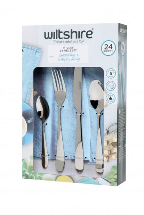 Elegant 24-piece stainless steel cutlery set for 6, featuring a mirror finish and durable design for everyday dining and special occasions.