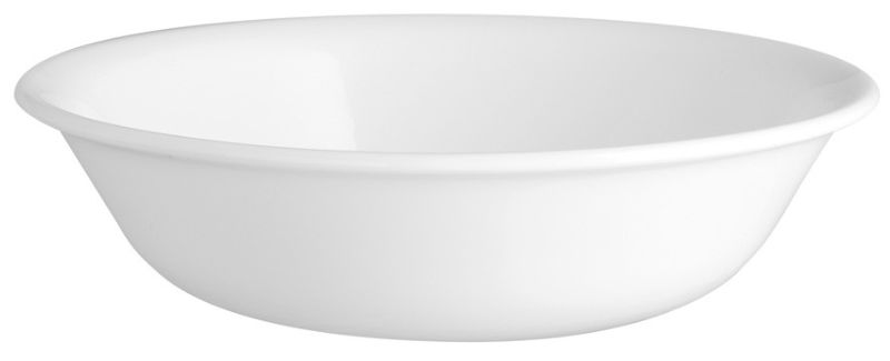 Set of 6 Corelle Winter Frost small dessert bowls, 295ml, elegant white design, durable, and versatile for various treats.