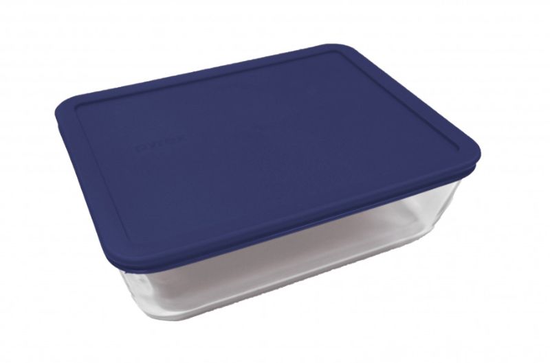 Pyrex - Simply Store™ 11 Cup Rectangle Container with Blue Lid