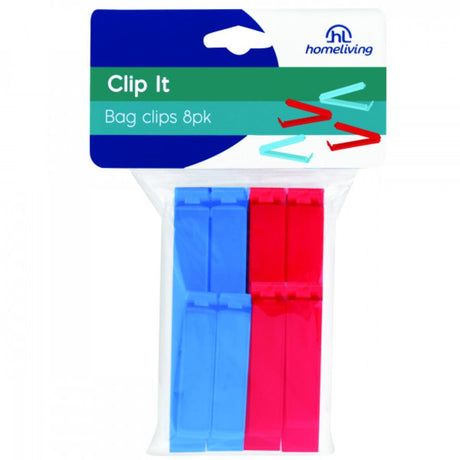 Durable Homeliving bag clips set of 4, designed to keep food fresh and organized in the kitchen or on the go.