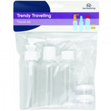 Homeliving 5 Piece Travel Set featuring 4 lightweight and multifunctional accessories for organized travel convenience.