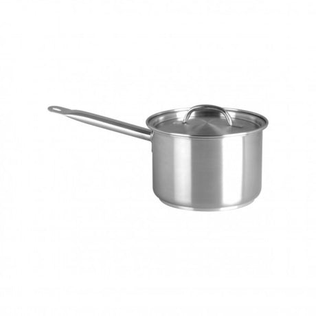 Chef Inox Utility Elite Pan 2.2L with Lid, crafted from durable stainless steel for quality cooking and even heat distribution.