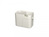 Joseph Joseph Viva Compact Cosmetic Organiser in Shell, featuring compartments and drawer for organized makeup storage.