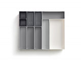 Joseph Joseph Blox 10-Piece Modular Storage System featuring customizable, clip-together trays for versatile home organization.