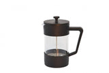 Brew - Coffee Plunger 600ml Black, durable borosilicate glass, stylish design, perfect for rich coffee and herbal tea.