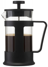 Brew - Coffee Plunger 600ml Black: Durable borosilicate glass French press for rich coffee and tea, perfect for sharing.