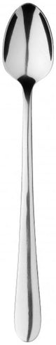 Set of 12 stainless steel Albany iced teaspoons featuring a mirror finish and modern design, perfect for stylish dining.