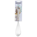 Sleek Wiltshire Fusion stainless steel balloon whisk with comfortable handle for effortless mixing and whipping tasks.