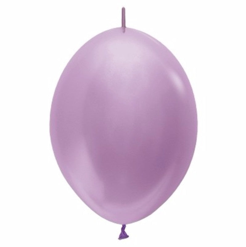 28cm lilac pearl satin balloons in pack of 25, perfect for elegant party decor and special events.